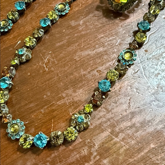 Sorrelli Blue and Gold Necklace Set - Picture 3 of 4